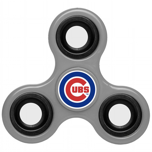 MLB Chicago Cubs 3 Way Fidget Spinner G44 - Gray